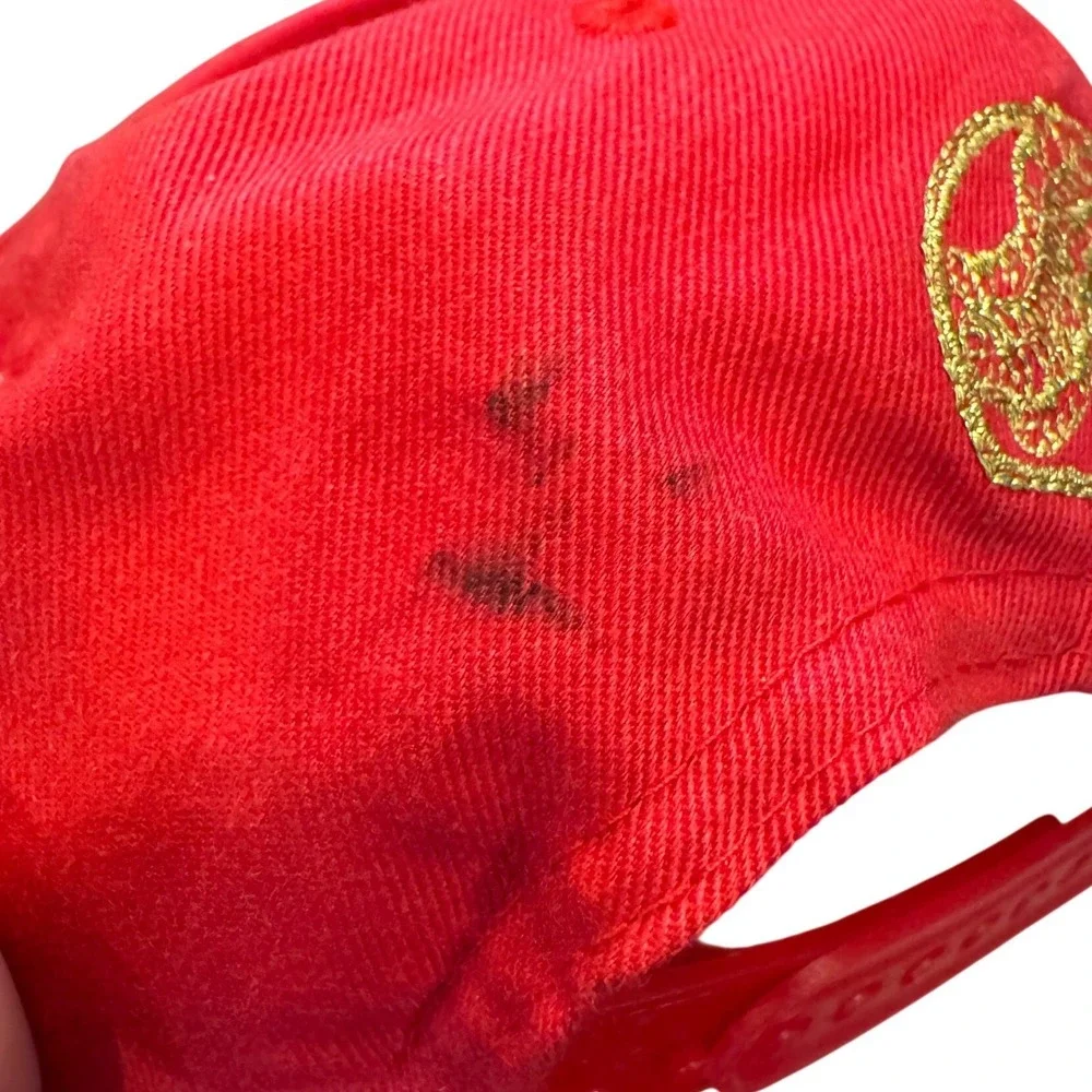 Excalibur Hotel Casino Las Vegas Red Snapback Hat Knight Jousting Embroidered
